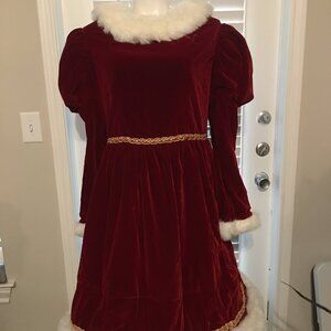 Victorian Style Christmas Dress 38 Bust 33 Waist